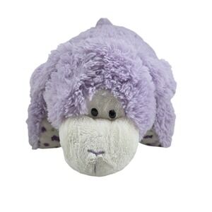 Pillow Pets Purple Plush Stuffed Animal Cow Night Time Sleeping Kids Child